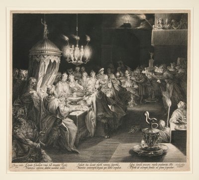The Feast of Belshazzar by Jan Harmensz. Muller