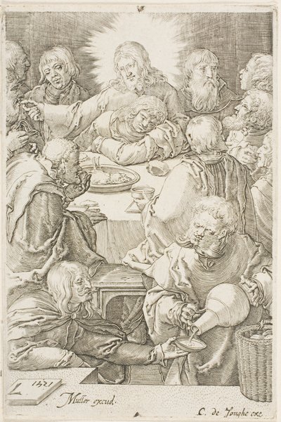 The Last Supper by Jan Harmensz. Muller