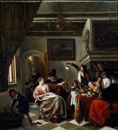 Family Celebration by Jan Havicksz. Steen