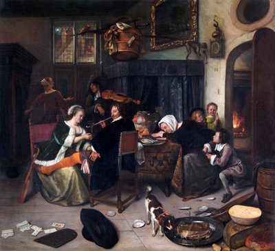 The Dissolute Household by Jan Havicksz. Steen