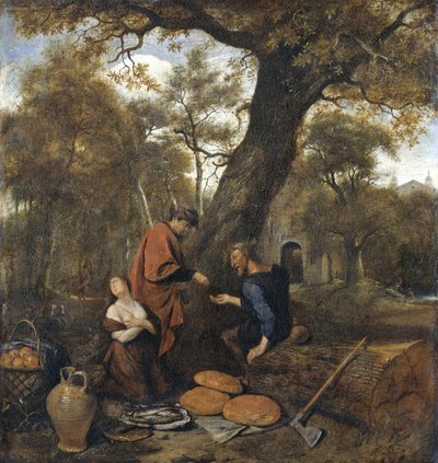 Erysichthon Sells His Daughter Mestra by Jan Havickszoon Steen