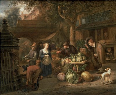 Market Scene by Jan Havickszoon Steen