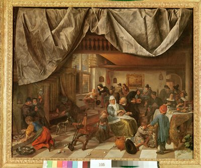 The Brewery of Jan Steen by Jan Havickszoon Steen