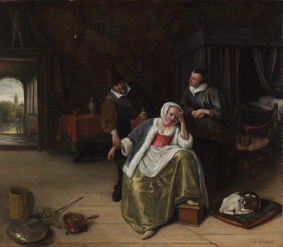 The Lovesick Maiden by Jan Havickszoon Steen
