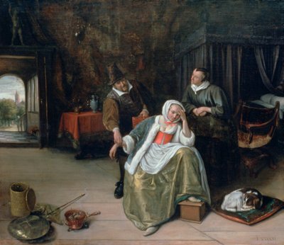 The Lovesick Maiden by Jan Havickszoon Steen
