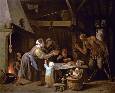 The Satyrs and the Family by Jan Havickszoon Steen