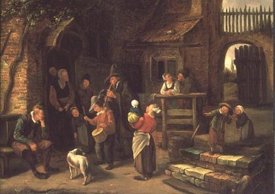 The Wandering Musicians by Jan Havickszoon Steen