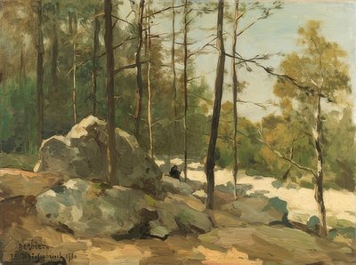 Forest Clearing near Barbizon. 1900 by Jan Hendrik Weissenbruch