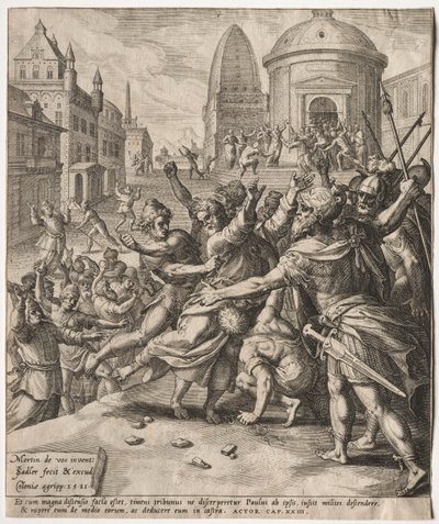 The Arrest of St. Paul by Jan I Sadeler