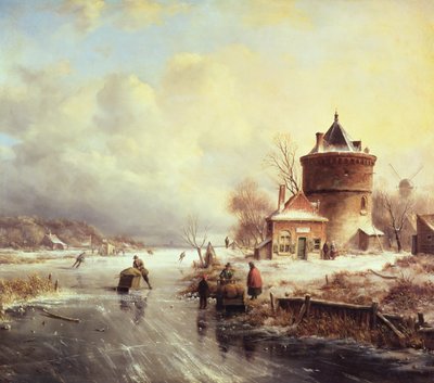 A Frozen River by Jan Jacob Spohler