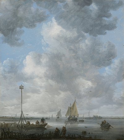 The Calm. Around 1646-50 by Jan Josephsz van Goyen