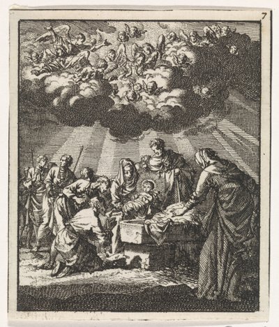 Adoration of the Shepherds by Jan Luyken