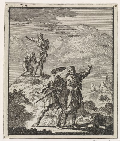 Pilgrims in a Mountain Landscape by Jan Luyken