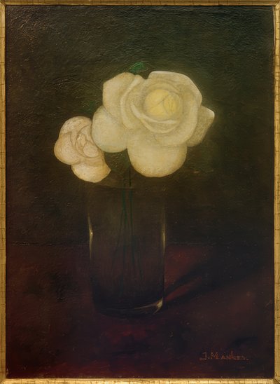 Camellias in Glass by Jan Mankes