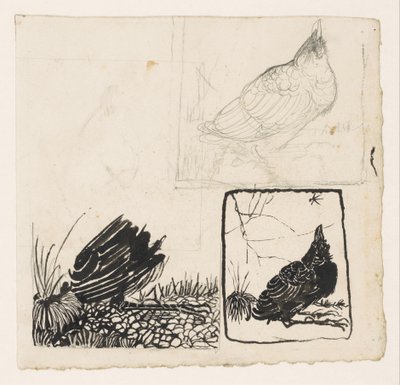 Crow Looking Up at a Gnat by Jan Mankes