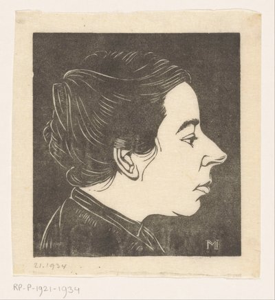 Portrait of Anne Zernike by Jan Mankes