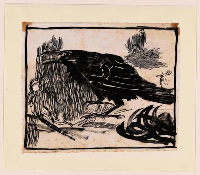 Screaming Crow, to the Left by Jan Mankes