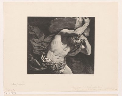 Sisyphus Carrying a Boulder Up the Hill by Jan Mesker