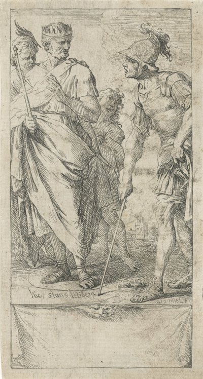 Popilius Laenas Draws a Circle by Jan Miel