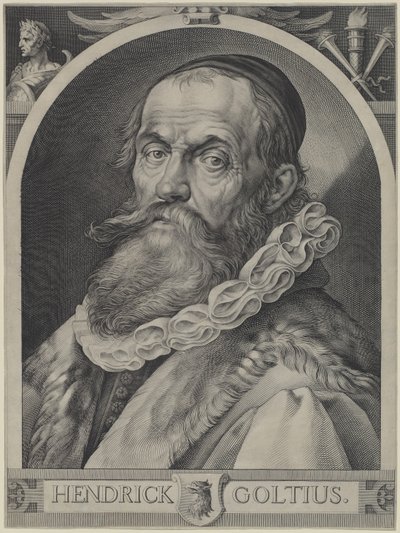 Portrait of Hendrick Goltzius by Jan Muller, Hendrick Goltzius