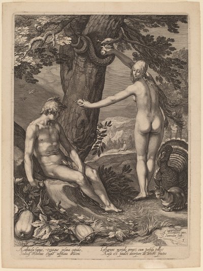Temptation of Man by Jan Pietersz Saenredam after Abraham Bloemaert