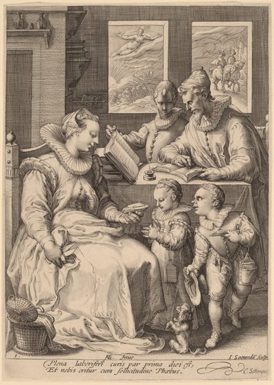 Morning by Jan Pietersz Saenredam, after Hendrik Goltzius