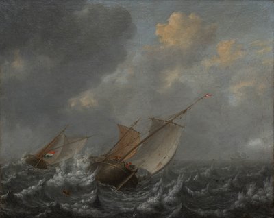 Vessels on a Choppy Sea by Jan Porcellis