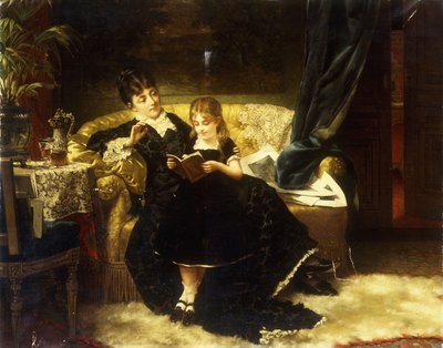 The Lesson, 1883 by Jan Portielje