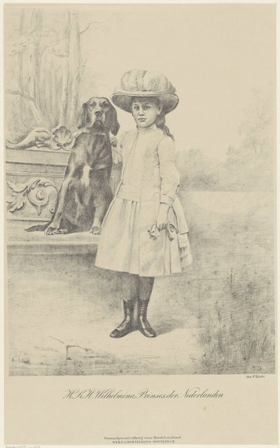 Portrait of Wilhelmina, Queen of the Netherlands by Jan Rinke