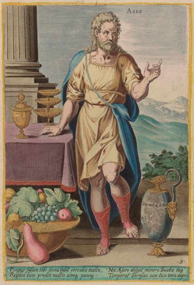 Aser by Jan Sadeler I after Crispen van den Broecke
