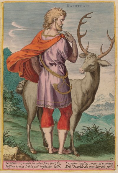 Napthali by Jan Sadeler I after Crispen van den Broecke