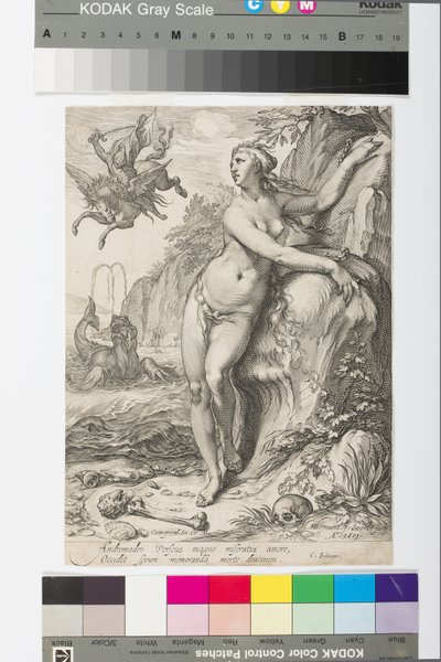 Andromeda (engraving) by Jan Saenredam