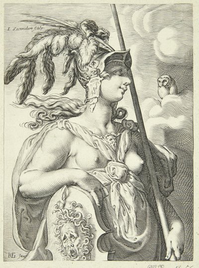 Pallas by Jan Saenredam