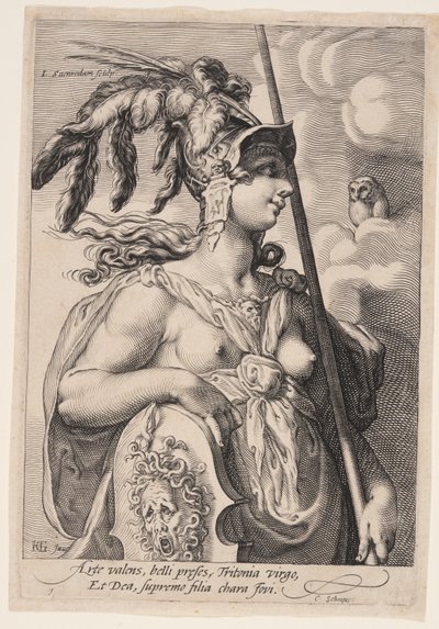 Pallas Athena, from Three Goddesses by Jan Saenredam