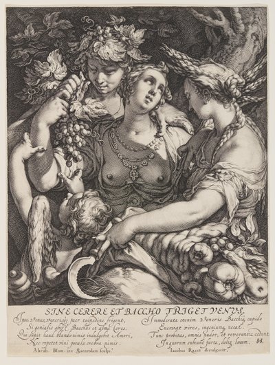 Without Ceres and Bacchus, Venus Freezes by Jan Saenredam