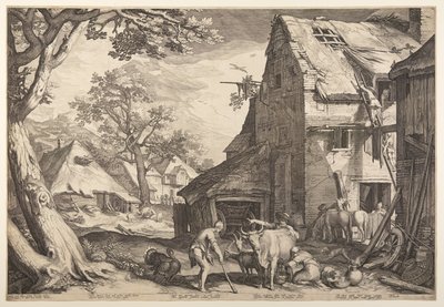 The Prodigal Son as a Swineherd by Jan Saenredam