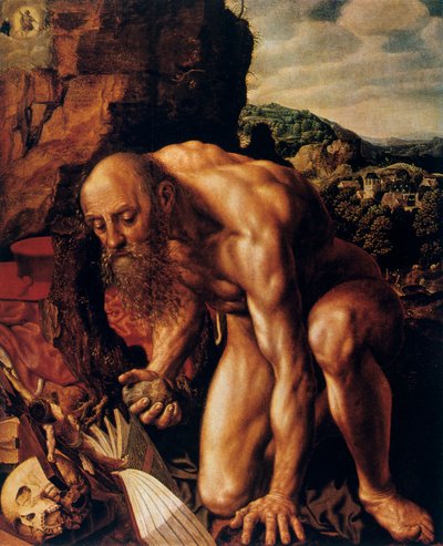 St Jerome by Jan Sanders van Hemessen