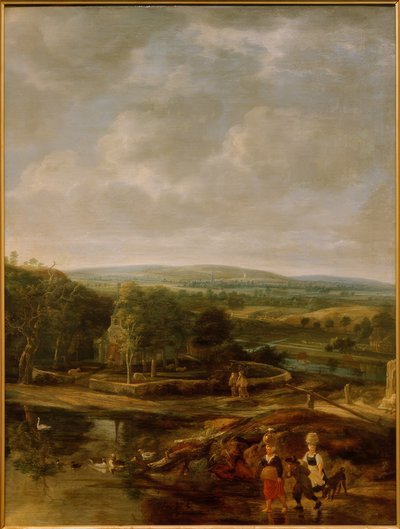 Italian Landscape with Staffage by Jan Siberechts
