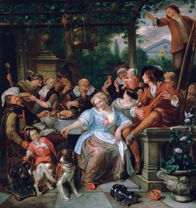 Merry Company on a Terrace by Jan Steen