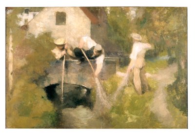 Dredging in the Woluwe by Jan Stobbaerts