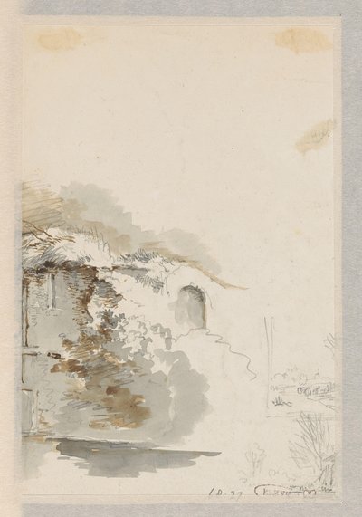 Various Landscape Sketches on a Sheet by Jan Striening