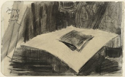 Print Lying on a Dark Background by Jan Toorop