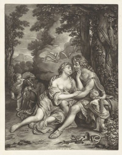 Venus Prevents Adonis from Hunting by Jan Verkolje (I)