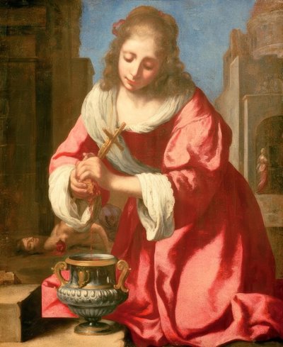 Saint Praxedis by Jan Vermeer van Delft