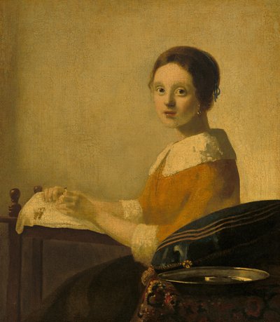The Lacemaker by Johannes Vermeer