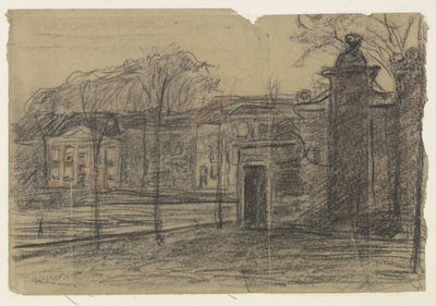 View of Houses Among Trees, Dordrecht by Jan Veth