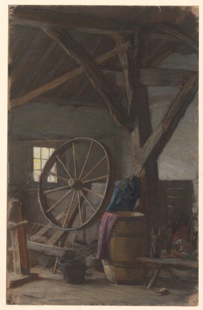 Interior of a Barn by Jan Veth