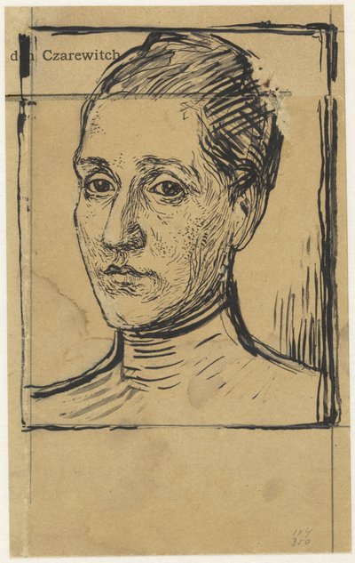 Portrait of Anna Dorothea Veth-Dirks by Jan Veth