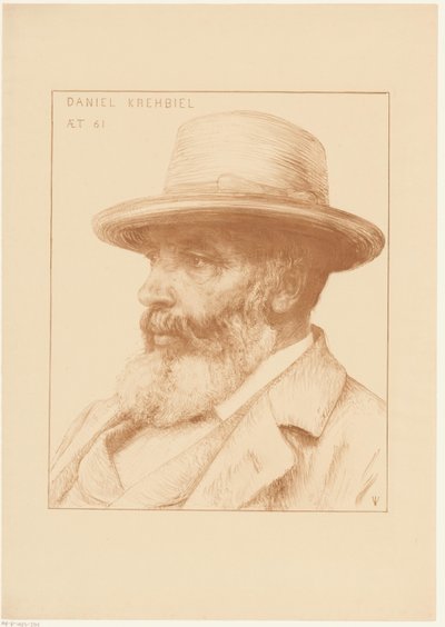 Portrait of Daniel Krehbiel by Jan Veth