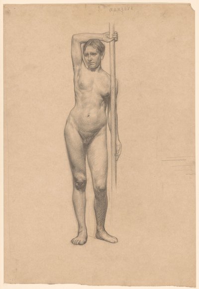 Standing Female Nude, Seen from the Front by Jan Veth